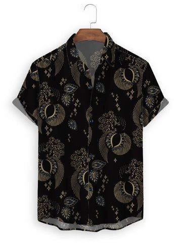 Cotton Printed Half Sleeves Regular Fit Casual Shirt Roposo Clout